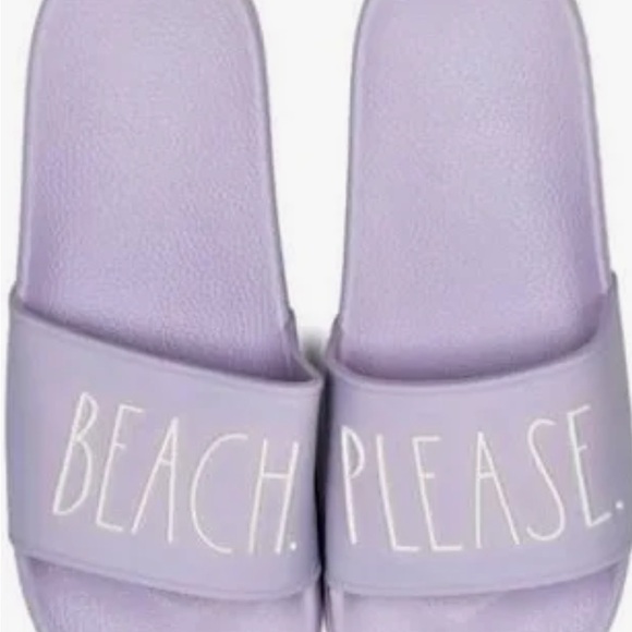 Rae Dunn Women's Beach Please Slip On Slide Sandals - Picture 4 of 8